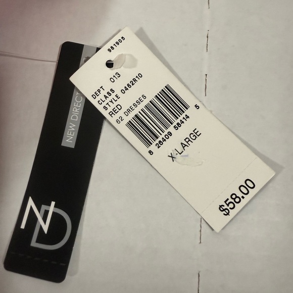 New Directions Women’s Red Maxi Dress Size XL NWT - Picture 9 of 16